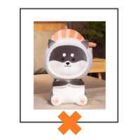 Kawaii knuffel sushi hondje